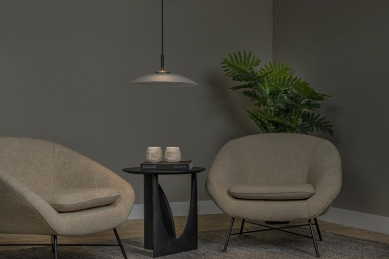 Lucide MENGA - Závesné svietidlo - Ø 40 cm - LED Rozm. - 1x12W 2700K - Opál